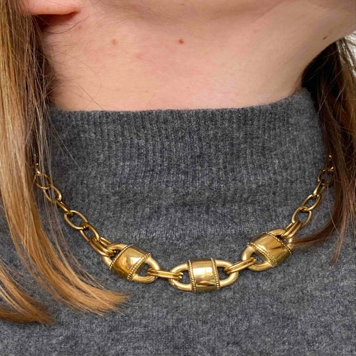 brass necklace