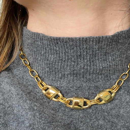 brass necklace