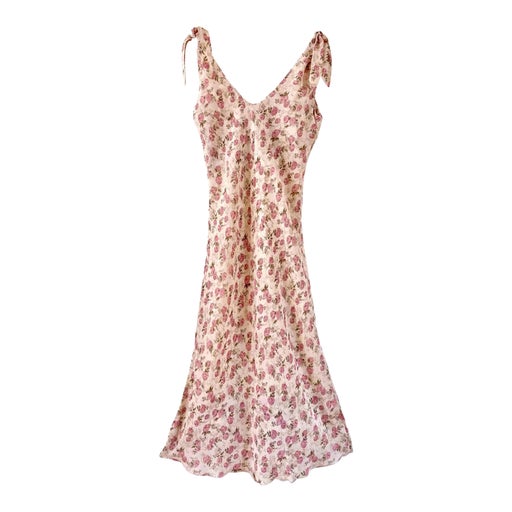 Robe midi à fleurs