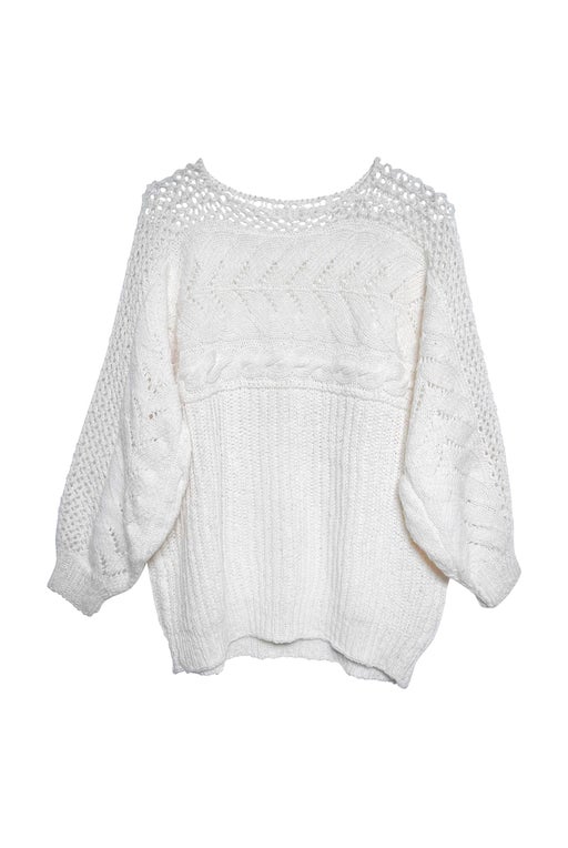 Wool and crochet sweater