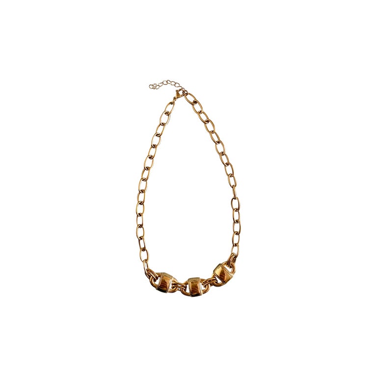 brass necklace