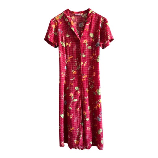 Checked and floral dress