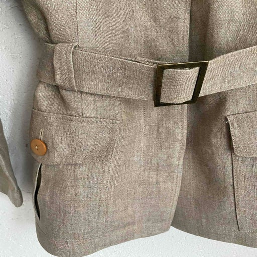 Linen safari jacket