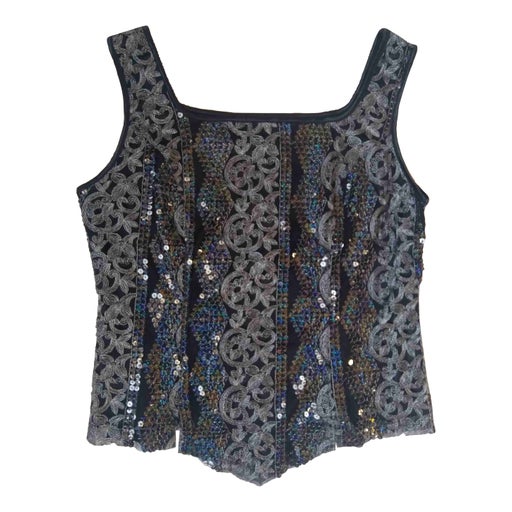 Lurex and sequin top