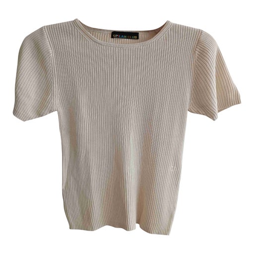 Silk ribbed top