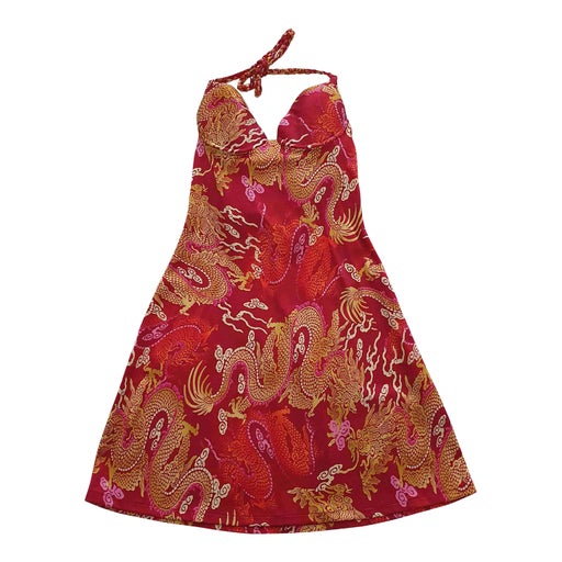 Asian backless dress
