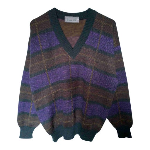 Checked sweater