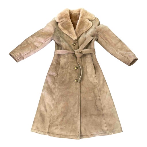 Manteau en peau lainée