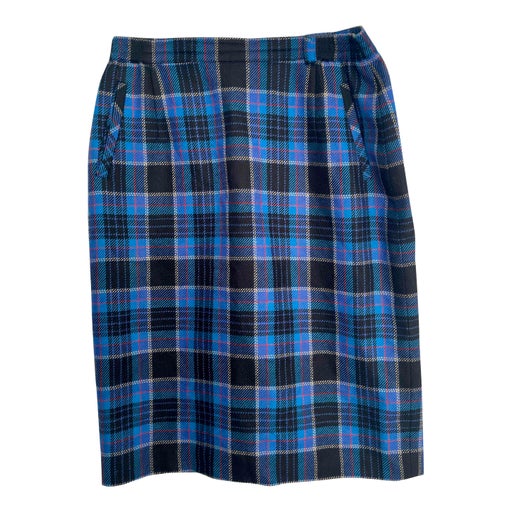 Jupe midi en laine