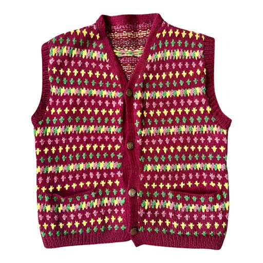 Sleeveless wool vest