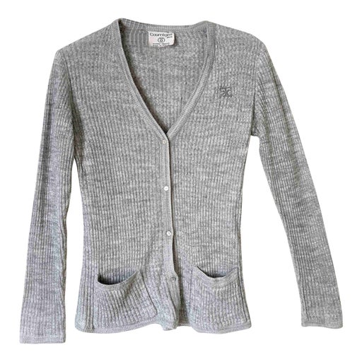 Courrèges ribbed cardigan