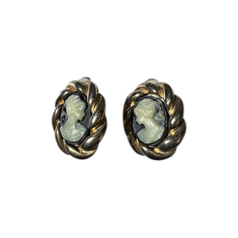 Cameo earrings