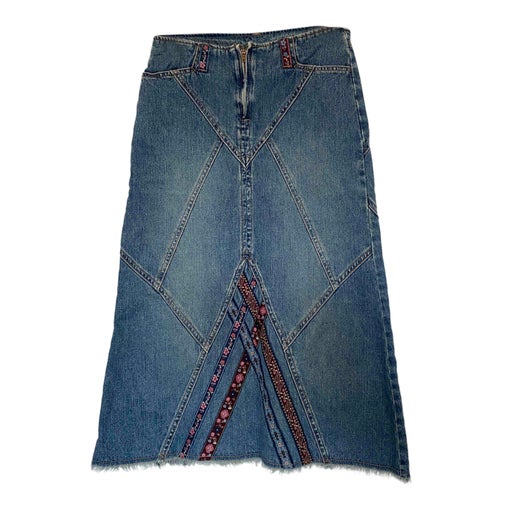 Jupe patchwork en jean