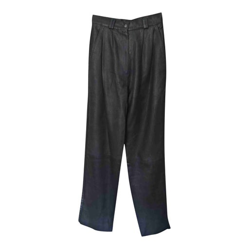 Pantalon à pinces en cuir