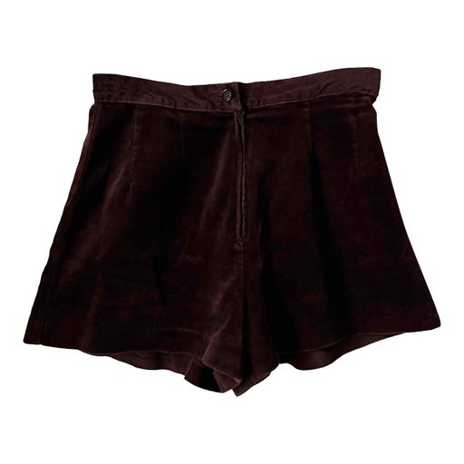 Velvet mini shorts