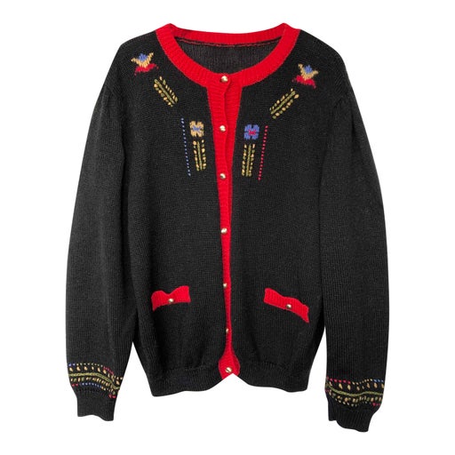 Embroidered floral cardigan
