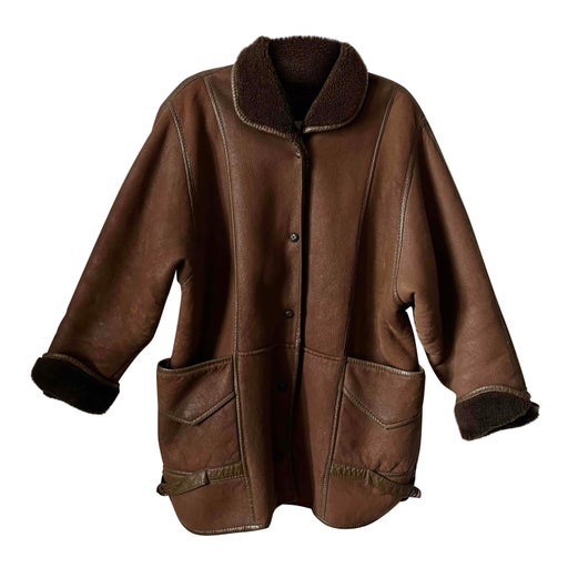 Manteau en peau lainée