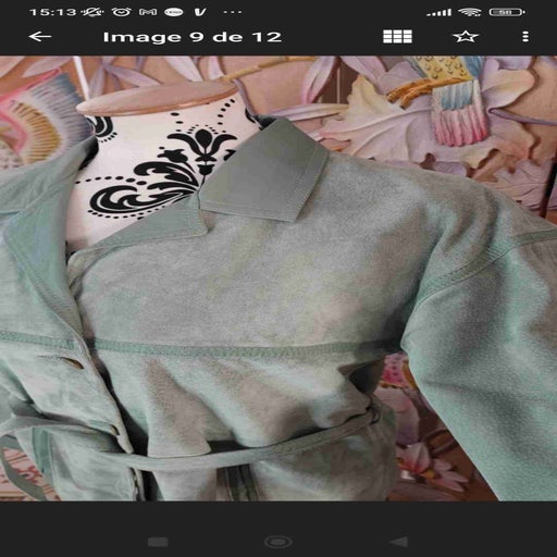 Leather trench coat