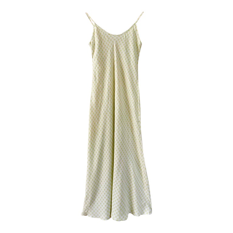 Robe longue à losanges
