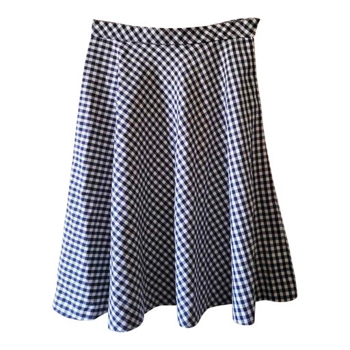 Jupe midi vichy