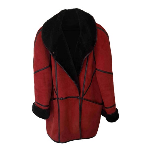 Manteau en peau lainée