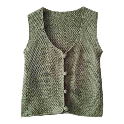 Sleeveless wool vest