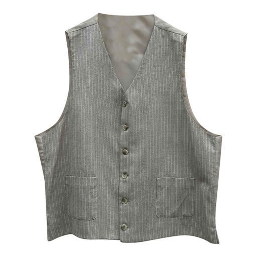 Striped sleeveless cardigan