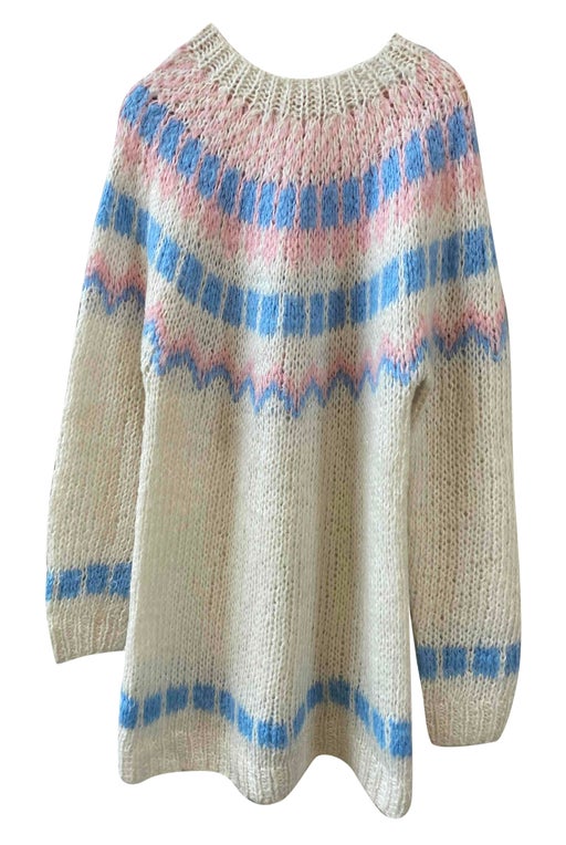 Jacquard wool sweater