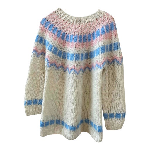 Pull jacquard en laine