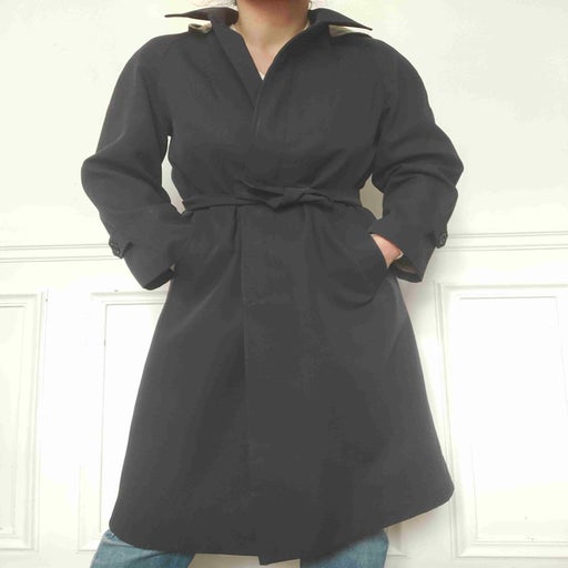 Hooded trench coat