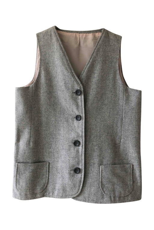 Sleeveless cotton vest