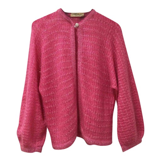 Mohair and lurex cardigan