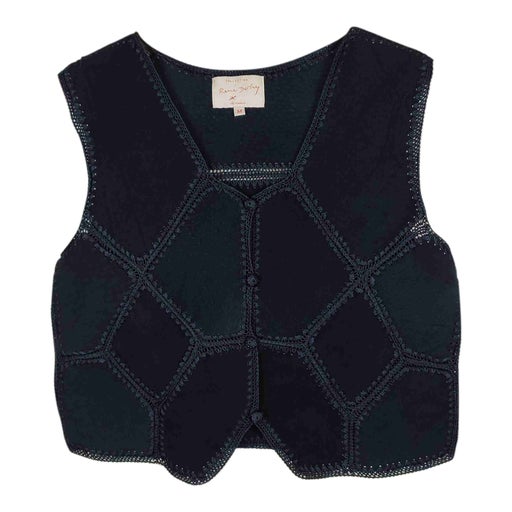 Sleeveless leather vest