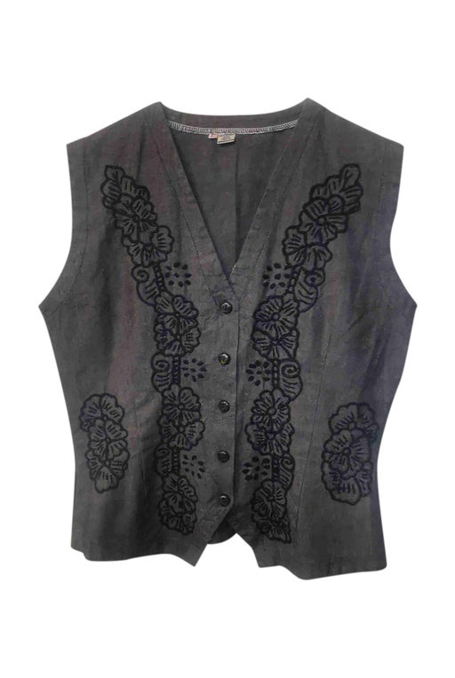 Sleeveless cotton vest