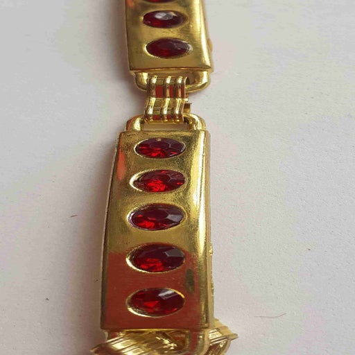 Chain and rhinestone belt