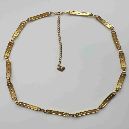 Chain and rhinestone belt