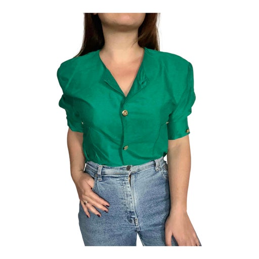 Green crop top