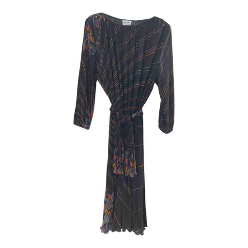 Pleated midi dress