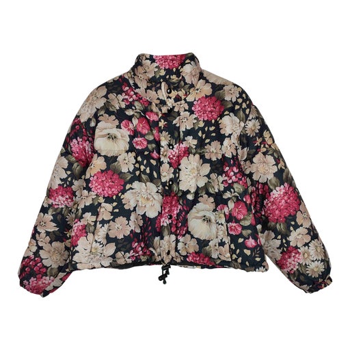 Floral puffer jacket