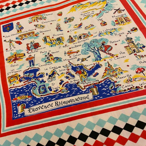 Provencal silk scarf
