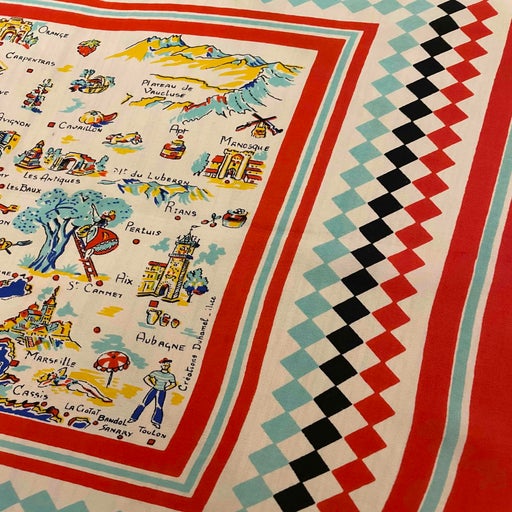 Provencal silk scarf