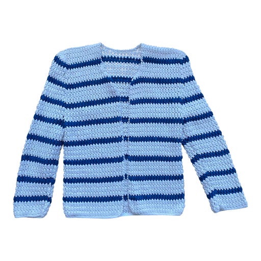 Crochet cotton cardigan
