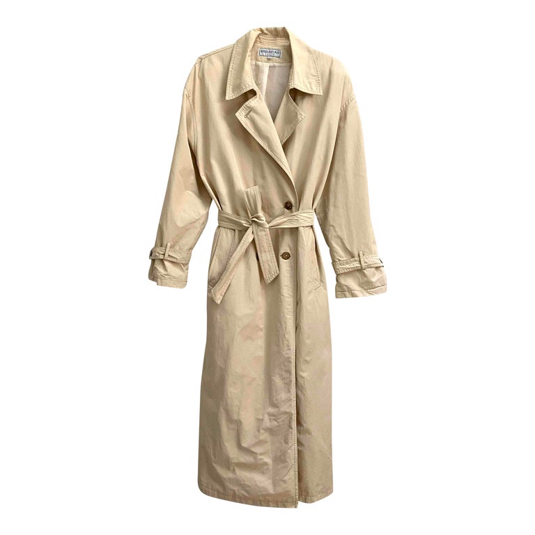 Belted trench coat