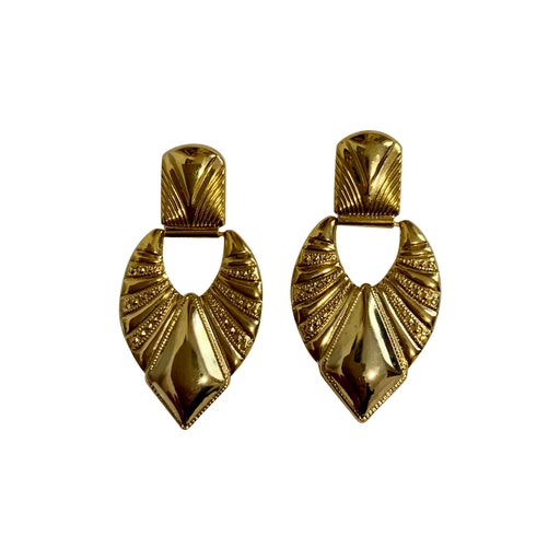 Boucles d’oreilles en métal doré