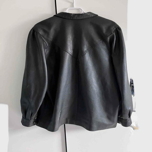 Leather safari jacket