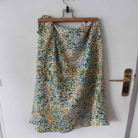 Floral wrap skirt