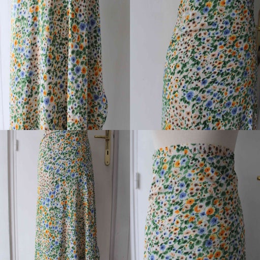 Floral wrap skirt