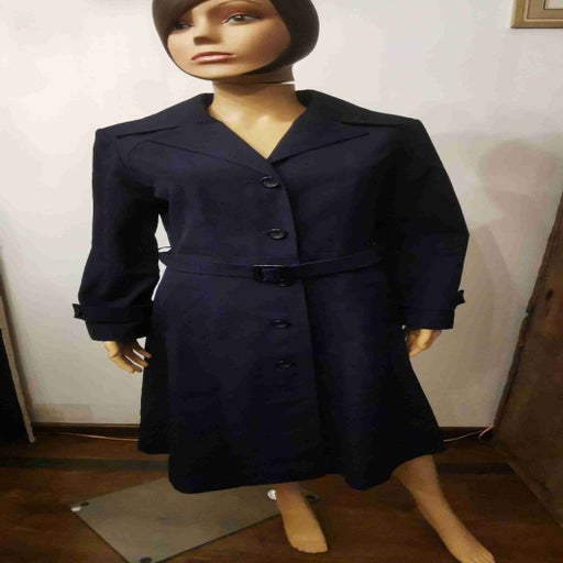 Belted trench coat