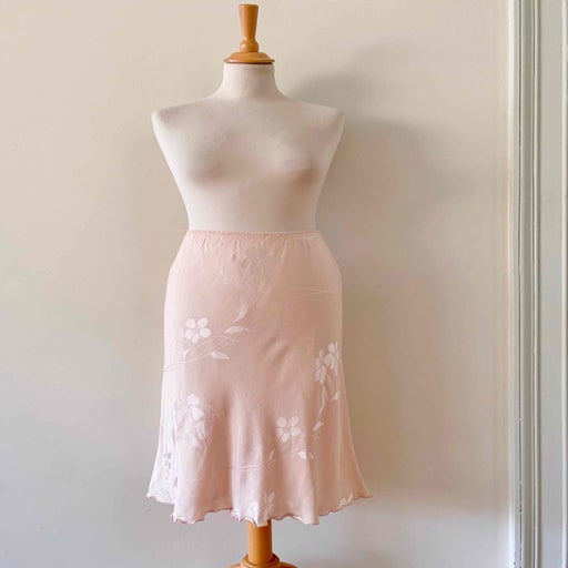 Damask midi skirt