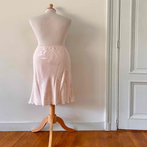 Damask midi skirt